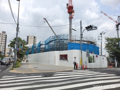 ピッコロ・スクエア周辺地区　ザ・パークハウス板橋大山楠ノ杜建設中